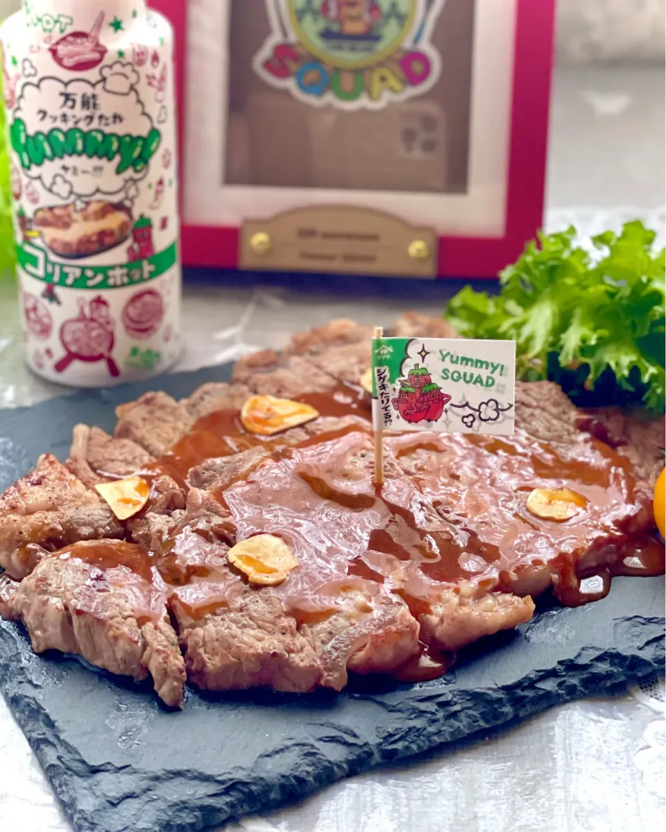 ステーキにコリアンホット🥩🔥🌶|sucreroomさん