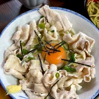 月見豚しゃぶうどん|みいもさん