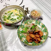 grandmaの晩ごはん☆ 寒いから冷凍してた牡蠣ご飯で雑炊をして温かい内に頂きます|kaoriさん