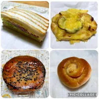 オープンサンド、マイーズ、大学芋のクイニーアマン、ちびハムロール|こいちさん