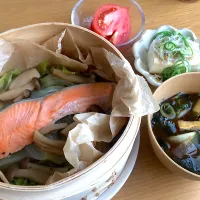 鮭のバターしょうゆ蒸し| さおりさん