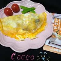 牛丼の具を使ってライスペーパー包みのオムレツ✨|cocco+さん