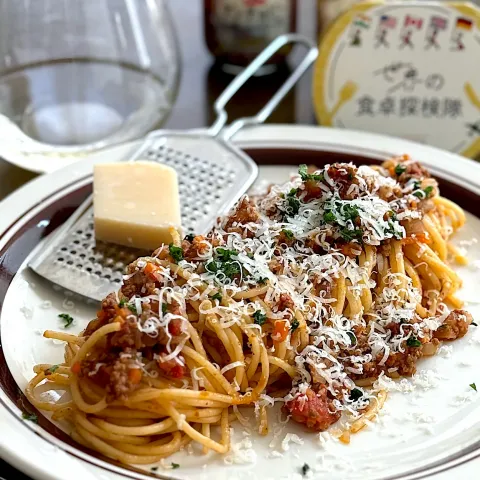 「ＭＣ　アンチョビーソース」を使ってみたSnapdishの料理・レシピ写真:『世界の食卓探検隊』ボロネーゼ🇮🇹