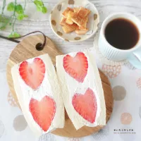大粒いちごのサンド|ゆずぽんさん