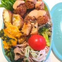 はんぺんとカニカマフライ弁当🍱|みみさん