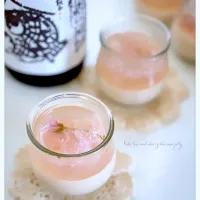 桜と酒粕のゼリー🌸