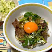 家にあるもので牛丼|ひめカフェさん