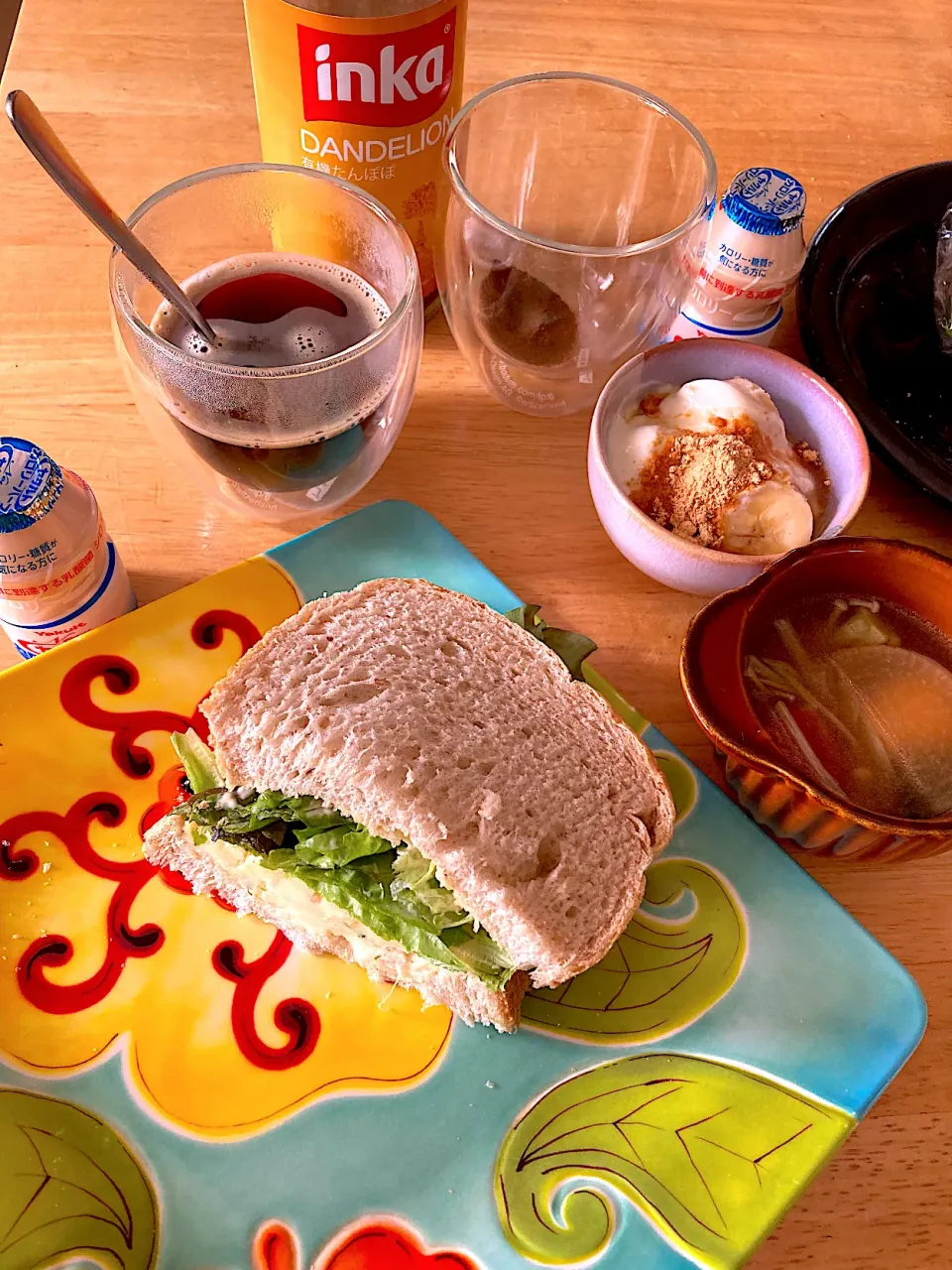 朝ごはん〜昨日のポテサラでサンドイッチ🥪|さくたえさん