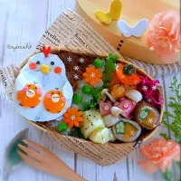 🌱🐔🐥キーマカレー弁当🏵️🌱