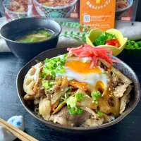 根菜きんぴら風牛丼