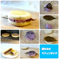 桜もちのマフィンサンド|かっちゃん杉さん
