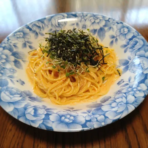 「割烹白だし」を使ってみたSnapdishの料理・レシピ写真:マヨネーズ好きの明太子パスタ😍🍝