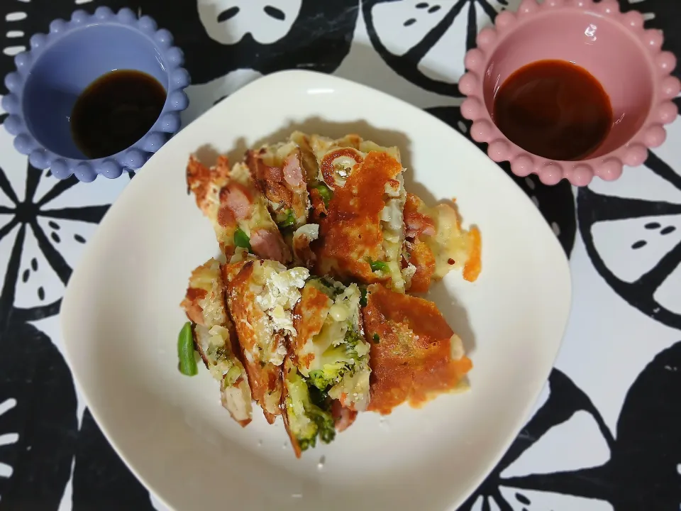 筍入り野菜のガレット.+:｡ ヾ(◎´∀｀◎)ﾉ ｡:+.✨|ぽんすけさん