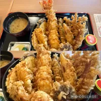 本日の出張ランチは、天丼を@正庵ミナカ小田原店。大海老、かき揚げ、茄子、ミョウガ、オクラ、エリンギ、ヤングコーン、ししとう、しいたけ、他。具沢山な天丼、美味しくいただきました。| sniper66さん