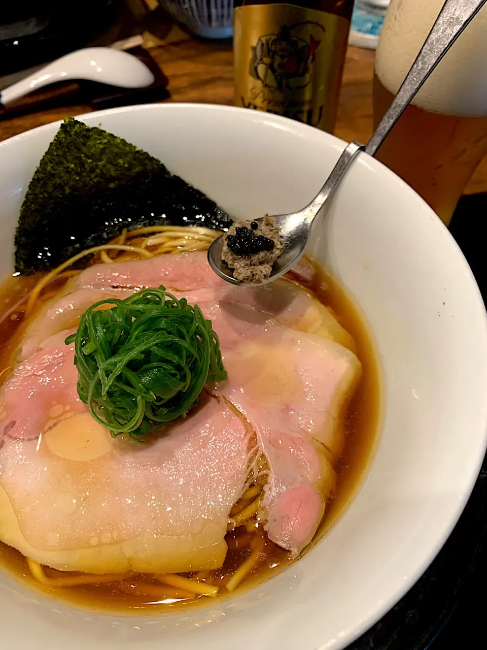 第２回麺オフ　@入鹿TOKYO 六本木店　ポルチーニ醤油らぁ麺|KimaLABOさん