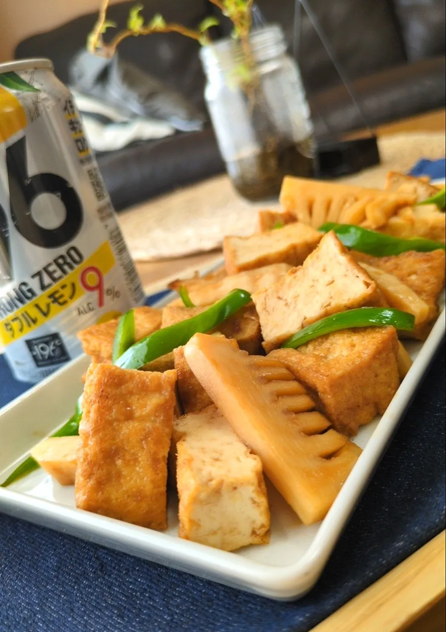ﾁﾝｼﾞｬｵ厚揚げ|まりおさん
