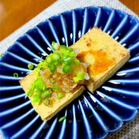 厚揚げ焼きの大根おろし添え
