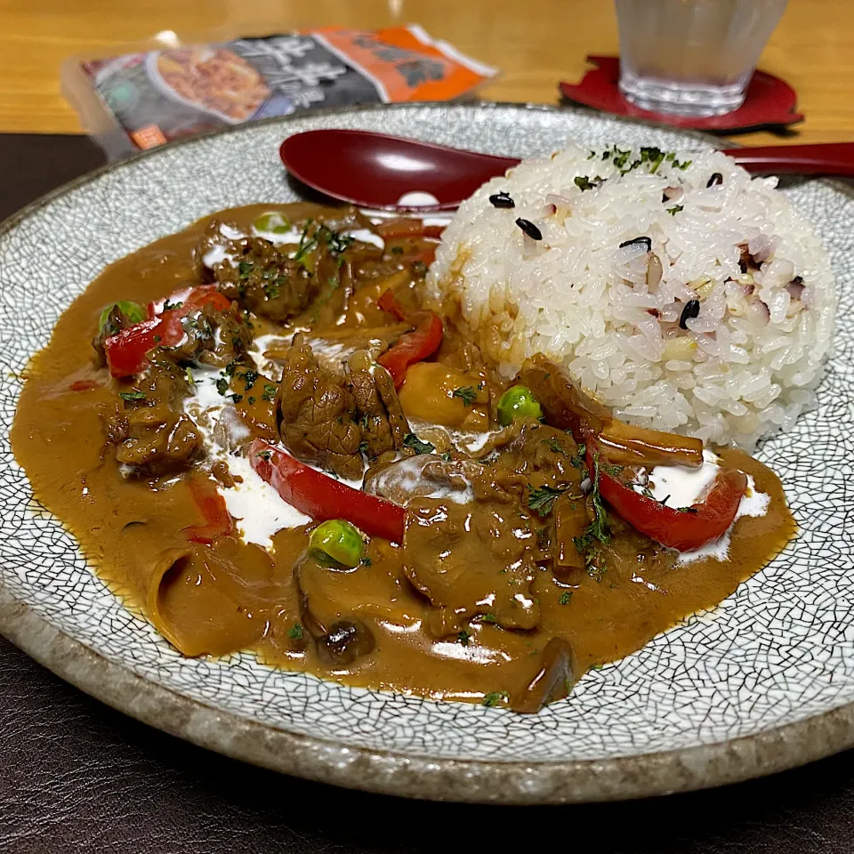 冷凍牛丼の具からのビーフストロガノフ|sakurakoさん