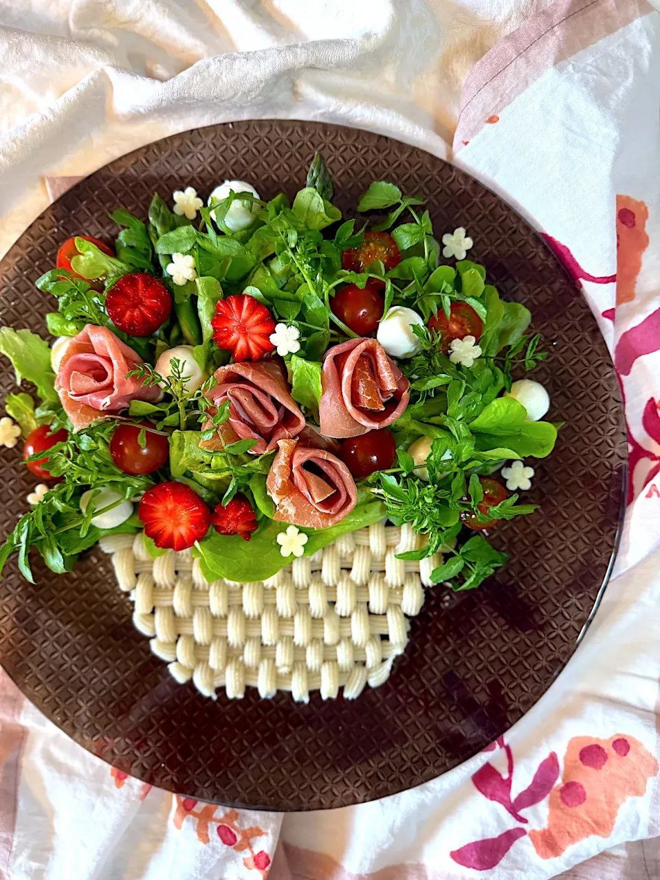 母の日フラワーバスケット💐|asumi-yuzukoさん