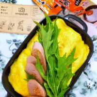 🔷チラ見せオム弁🍱🔷→→🔷あるもんで鯛みそ🐣オム弁🍱🔷| @きなこさん