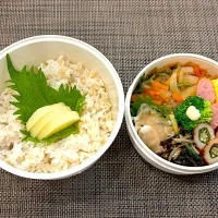 高校生息子のお弁当🍱 ポークチャップと焼売弁当🍱| Snow10さん