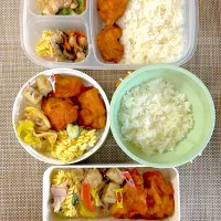 肉肉弁当。旦那さん、娘弁当。| ゆーこ。さん