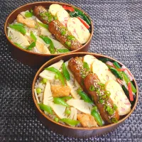 母とムスコのラブラブおソロ♪大大大好きなたけのこご飯弁当| からあげビールさん