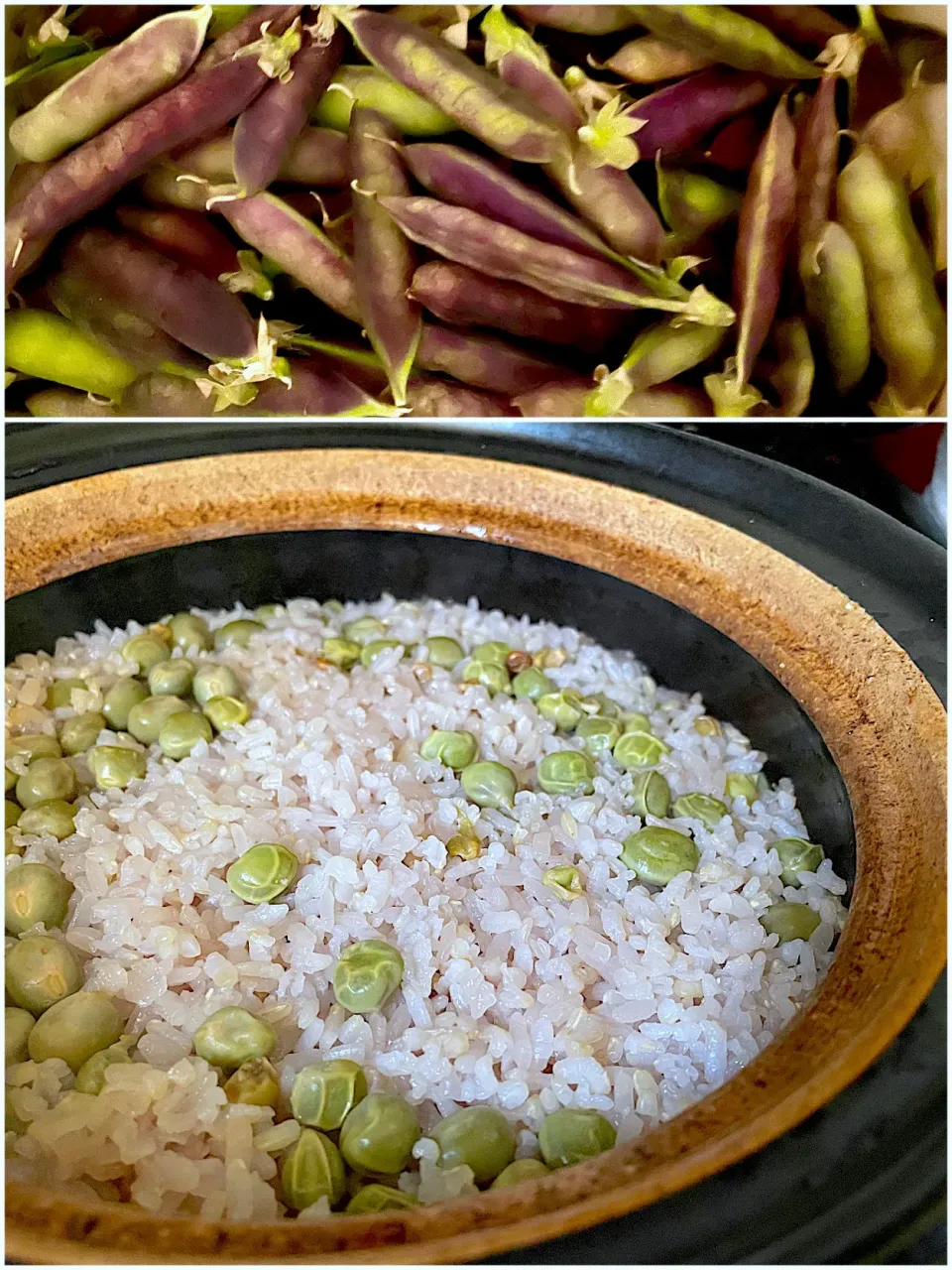 かまどさん de お豆ごはん                                             #ツタンカーメン💜|yucca@さん