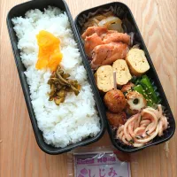 鮭と新玉ねぎの塩麹焼き弁当|みわさん