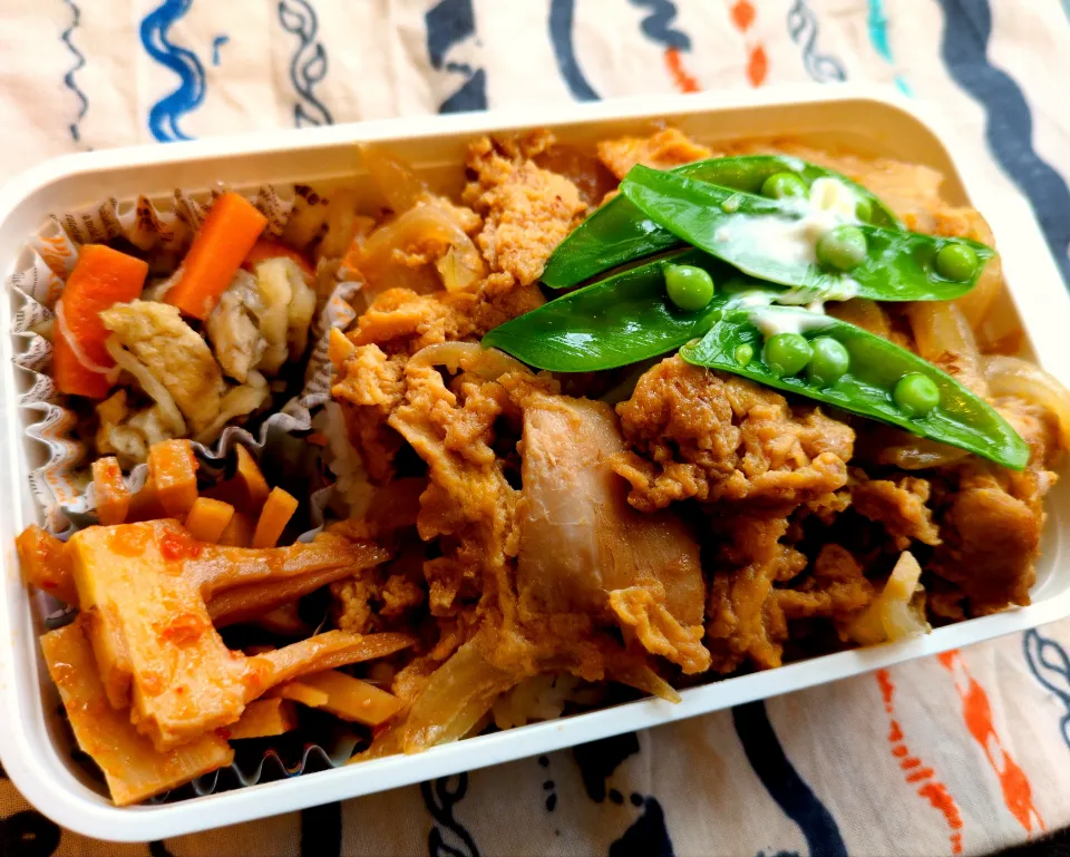 親子丼メンマもどき弁当|まゆみさん