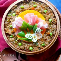 母の日弁当：キーマカレー丼|kukulutomo ❁𓎪 ⡱𓎩‎𐩢𐩺𓎪 ⡱さん