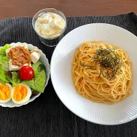 たらこパスタランチ🍝|みーぬさん