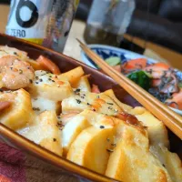 筍とｳｨﾝﾅｰのﾁｰｽﾞ焼き|まりおさん