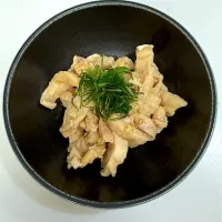 鶏皮からしポン酢和え|miyuさん