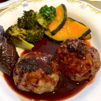 自家製ハンバーグ オリジナルBBQソース|pranzoさん