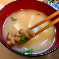 納豆入りのお味噌汁| Takeshi  Nagakiさん