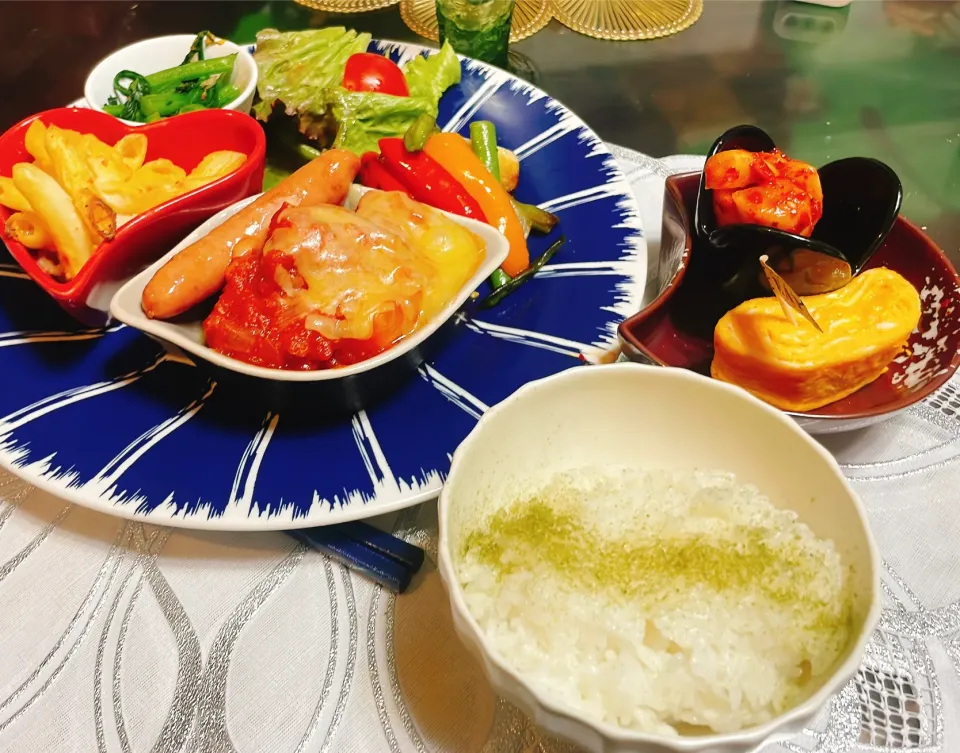 Yummyガーリック＆ペッパーで🍅トマトチーズハンバーグ|Reikoさん