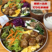 豚ボールのてりたま焼き| yuinaさん