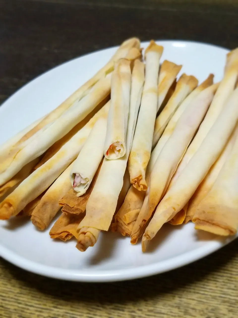 カリカリスティック焼き春巻き|ぱんだのままんさん