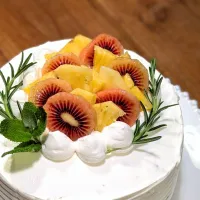 パイナップルショートケーキ🍍|いりごまさん