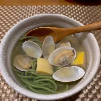 和食コース⑦（終わり）・アサリそば