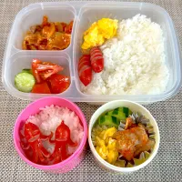 部活弁当。旦那さん、娘弁当。|ゆーこ。さん