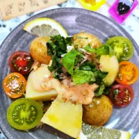 🔷ふくやさん明太子de 🥔新じゃがポテサラ🥗🔷|@きなこさん