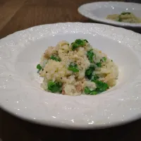 菜の花とベーコンのリゾット| 古尾谷りかこさん