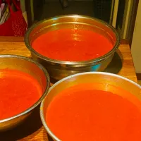 Just made a New sauce Mango Flavored Hot Pepper Tabasco Sauce Homemade tasty 😋😎🤗😎 #hotsauce #mangohotsauce #sauce #homemade|Emanuel Hayashiさん