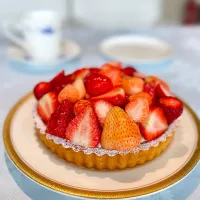野沢温泉朝市で買った🍓でいちごタルト🎂|ゆかさん