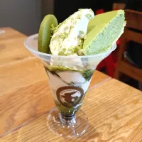 抹茶チーズケーキパフェ|ファンメイ🌺さん
