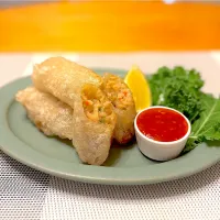 ライスペーパーで揚げ春巻き|とっぴぃさん
