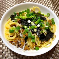 納豆パスタ🍝|ちゃっぴ〜さん