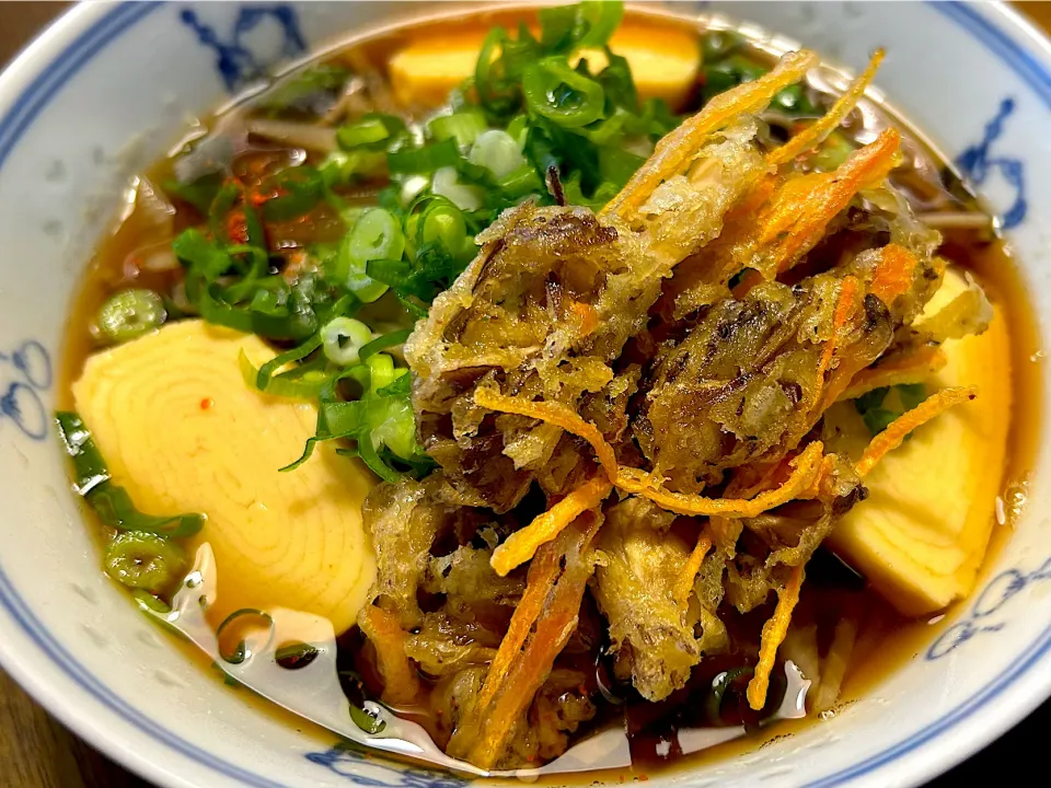 舞茸の天ぷら蕎麦|まみさん